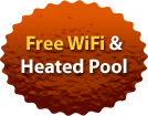 Free WiFi & Heated Pool